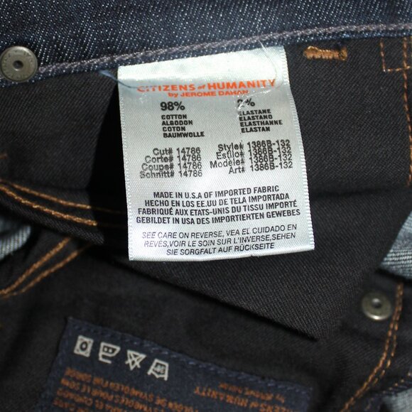 Citizens of Humanity  - Dani Crop Straight Leg Jeans in Scorpio Wash size 27 - Picture 9 of 10